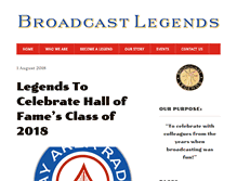 Tablet Screenshot of broadcastlegends.com