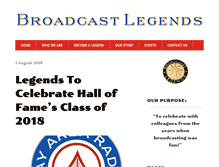 Tablet Screenshot of broadcastlegends.org